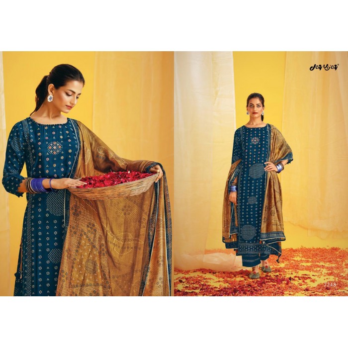 Jay Vijay Naveli Hits Silk Digital Print Dress Materials